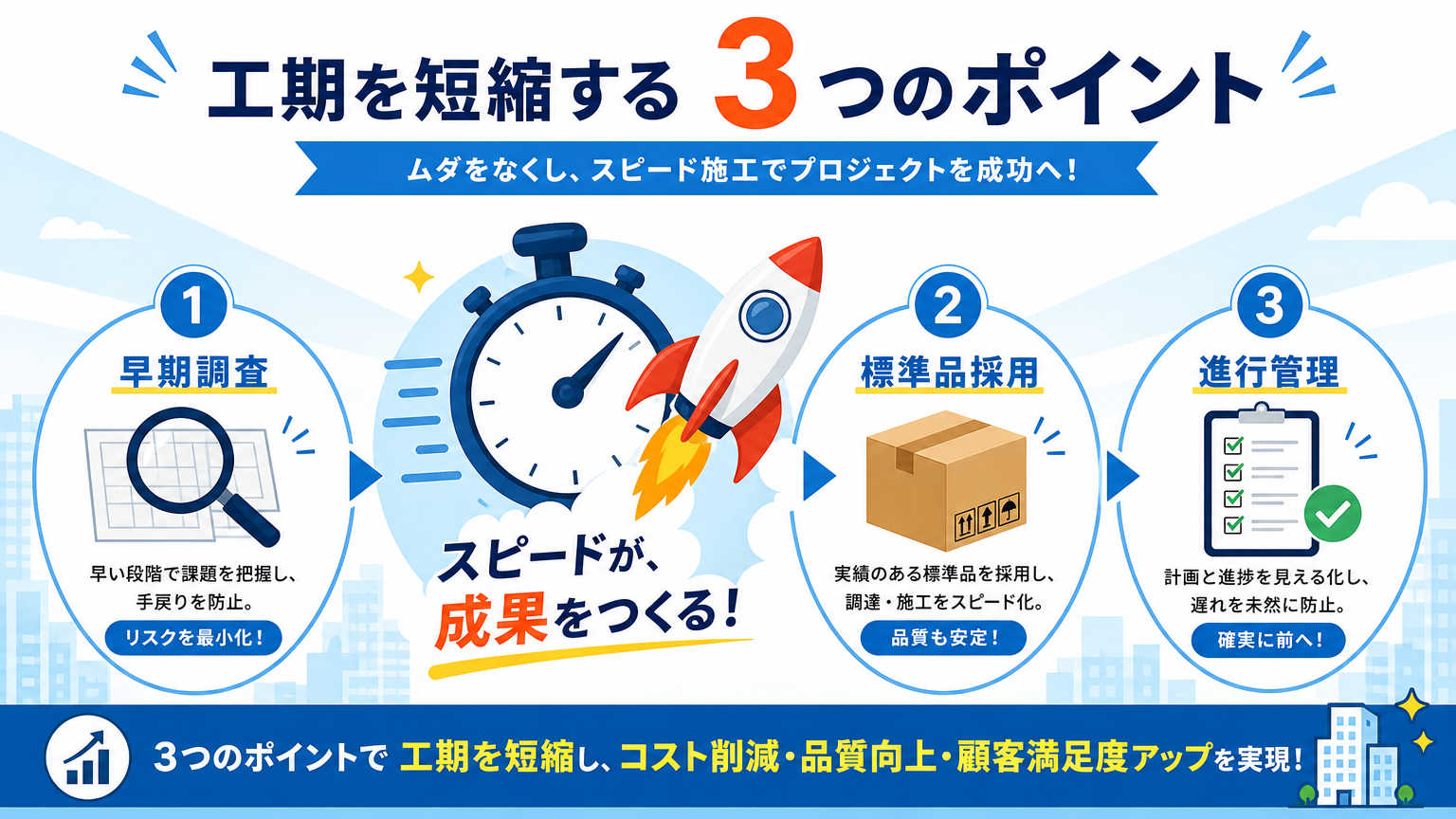 パーテーション工事の工期を短縮する3つのポイント